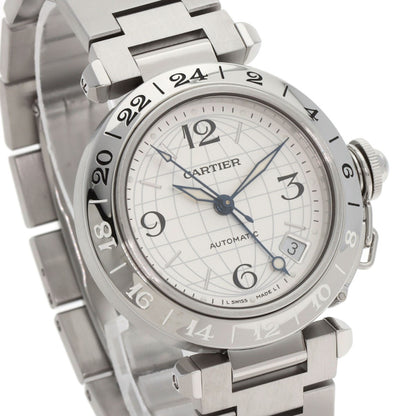 Cartier Pasha C Meridian Gmt Watches W31078M7 Stainless Steel/Stainless