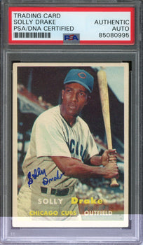 Solly Drake Signed 1957 Topps Trading Card #159
