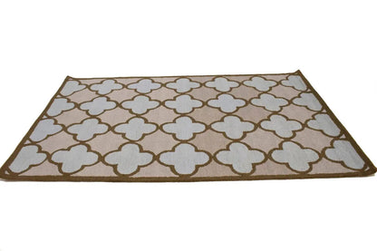 Multicolored Trellis Design 5X8 Hand-Tufted