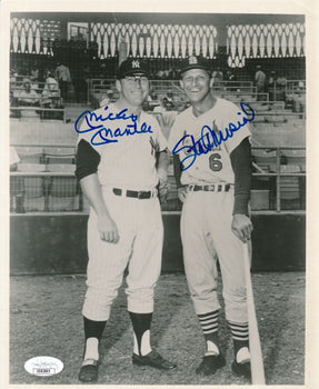 Mickey Mantle/Stan Musial Dual-Autographed 8X10
