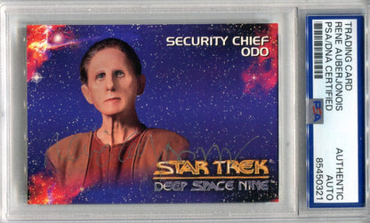 Rene Auberjonois 1993 Star Trek Deep Space Nine Psa Authentic Auto Card