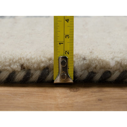 8'3"X10'2" White Modern Wool Hand Knotted Animal Figurines Lori Buft Rug