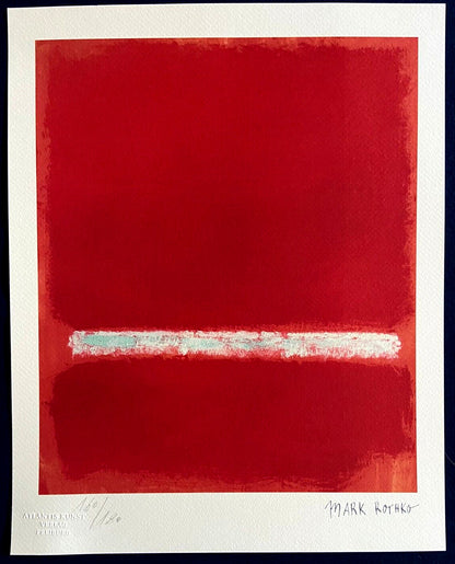 Mark Rothko Lithograph Coa Signed Op Numbered In