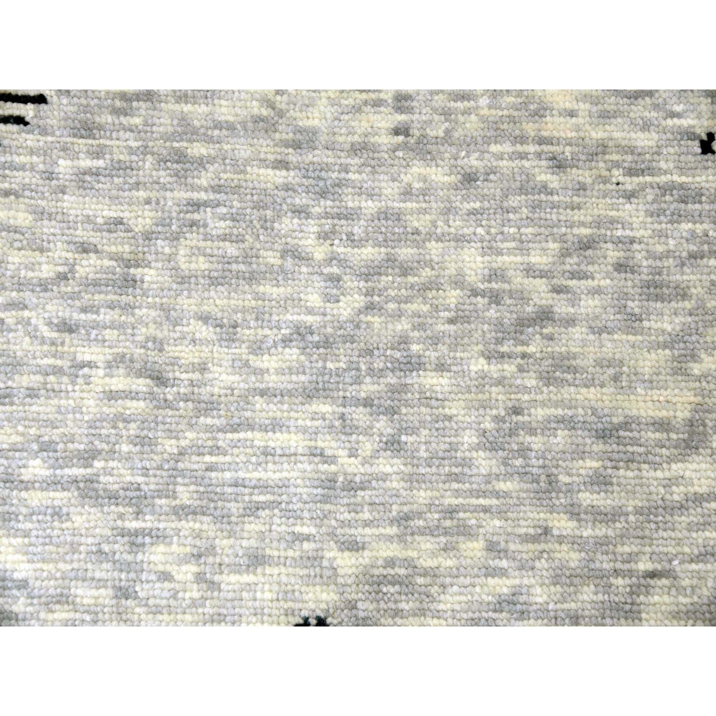 11'10"X15'2" Gray Art Deco Collection Wool Hand Knotted Oversized Rug