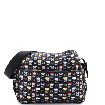 Fendi Monster Diaper Bag Printed Nylon