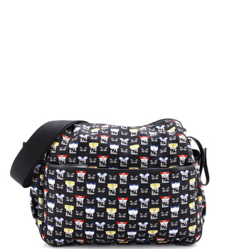 Fendi Monster Diaper Bag Printed Nylon