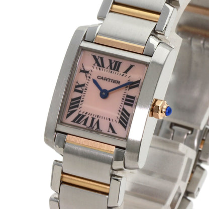 SSxK18PG CARTIER Tank francaise SM Watches W51027Q4 Stainless Steel/