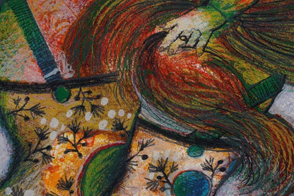 Theo Tobiasse (Israel) Lithograph Venus And Apple Signed Limited Edition Framed