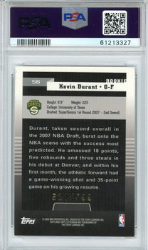 Kevin Durant 2007 Topps Letterman Card #56 (Psa Nm 7)
