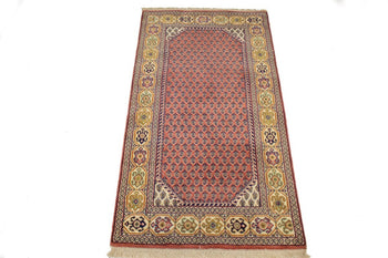 Handmade Indo-Botemir Oriental Rug Paisley Floral