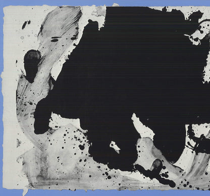 Robert Motherwell Black With No Way Out " Offset Lithograph Cont