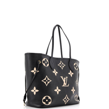 Louis Vuitton Neverfull Nm Tote Bicolor Monogram Empreinte Giant Mm