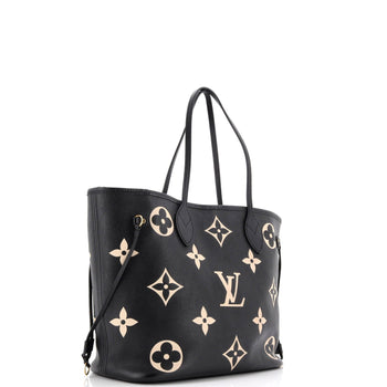 Louis Vuitton Neverfull Nm Tote Bicolor Monogram Empreinte Giant Mm