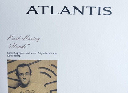 Keith Haring Lithograph From An Painting Coa Signed Pen Numbered Pencil ^