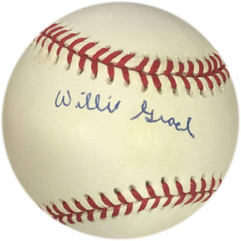 Willie Grant Autographed National League Baseball