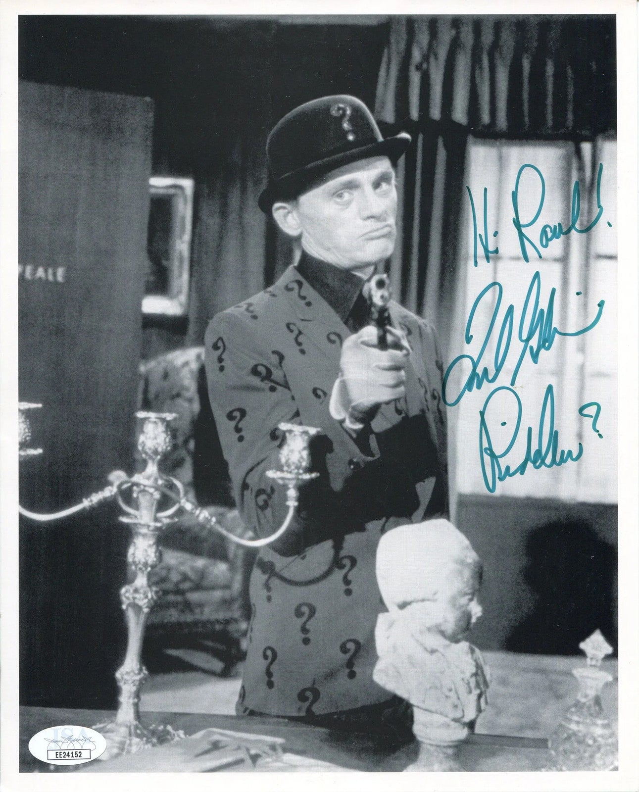 Frank Gorshin Autographed Riddler 8X10 Photo (Jsa)