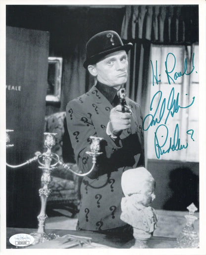 Frank Gorshin Autographed Riddler 8X10 Photo (Jsa)