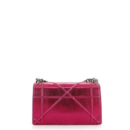 Christian Dior Diorama Flap Bag Lizard Medium