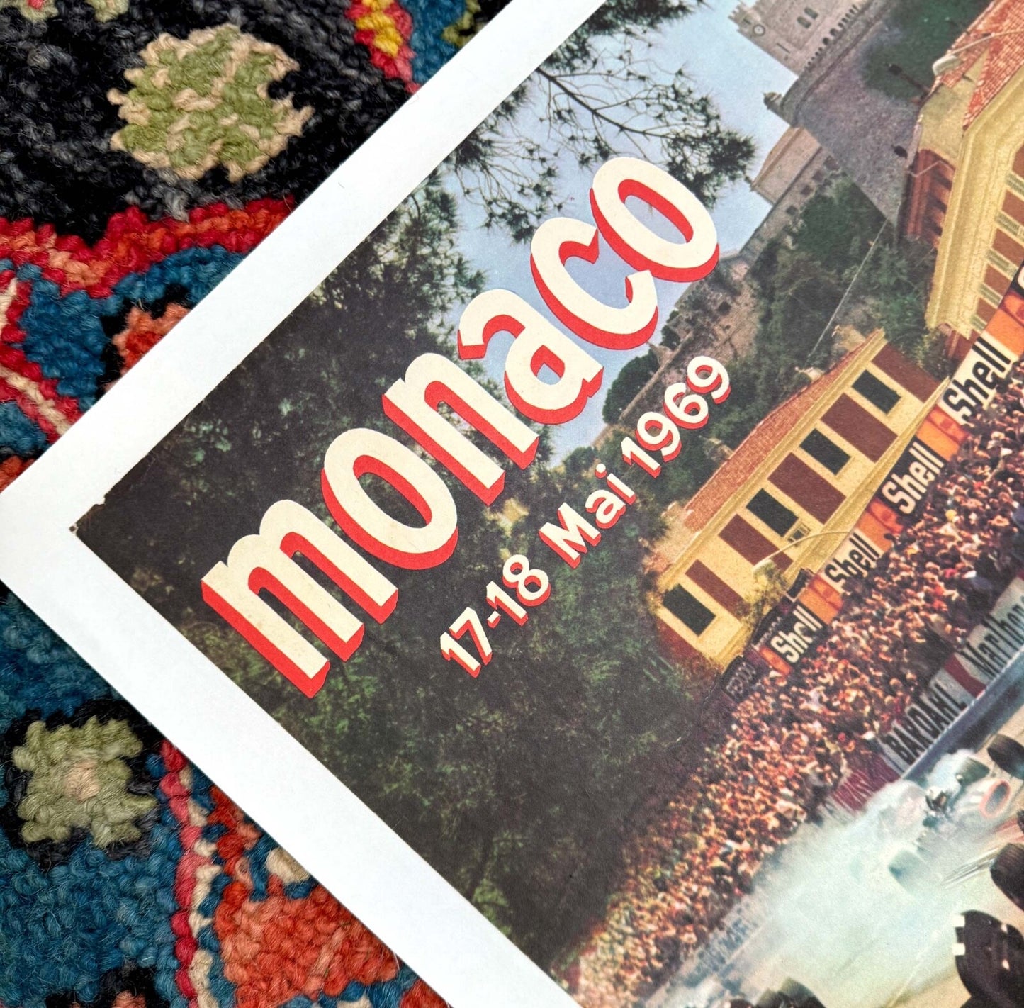 Monaco Grand Prix 1969 Authentic Original Printing Rare Poster Artwork Maestri