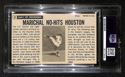 Juan Marichal HOF Signed 1964 Topps Giants Card #37 (PSA/ DNA 205204)