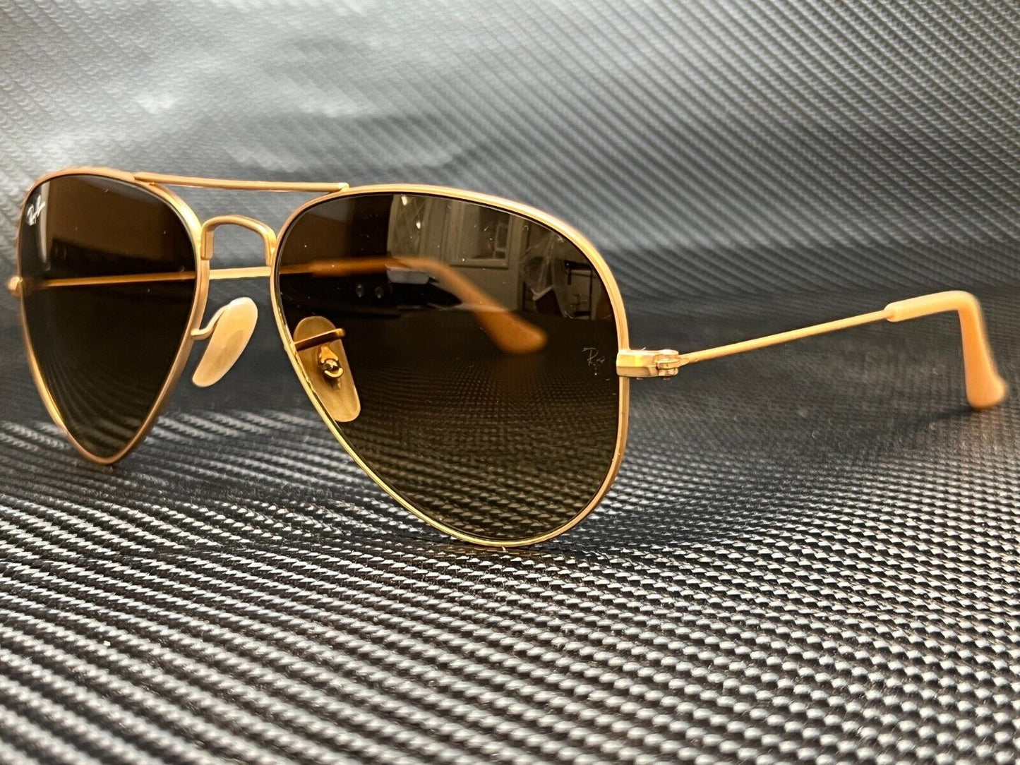 RAY BAN RB3025 112 85 Matte Gold Aviator 58 mm Unisex Sunglasses