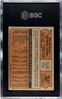 Nolan Ryan 1972 Topps #595 Sgc 7.5