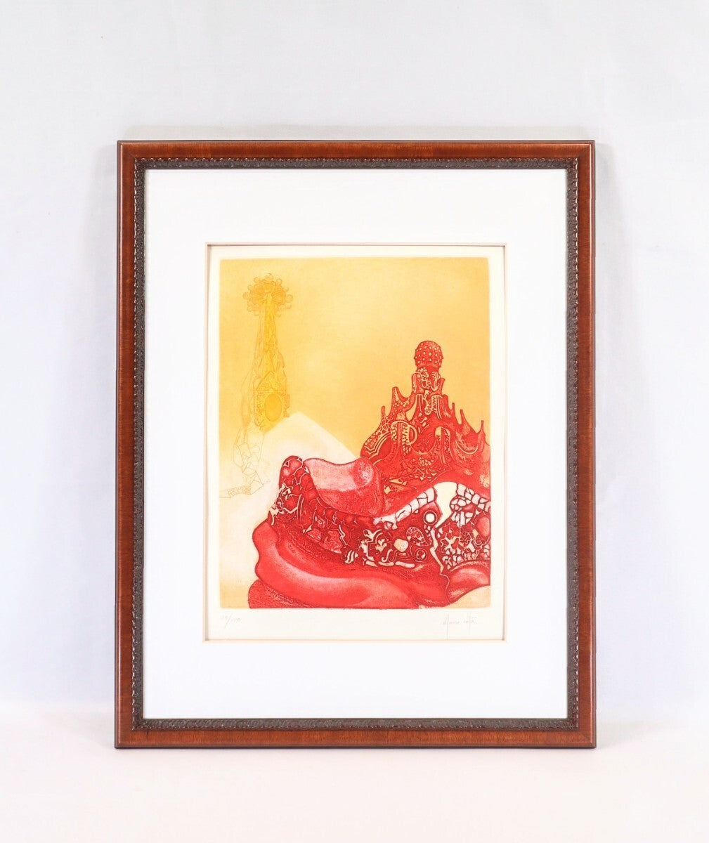 Alfonso Costa (Spain) Homage To Gaudi 1983 Original Etching Signed & Numbered
