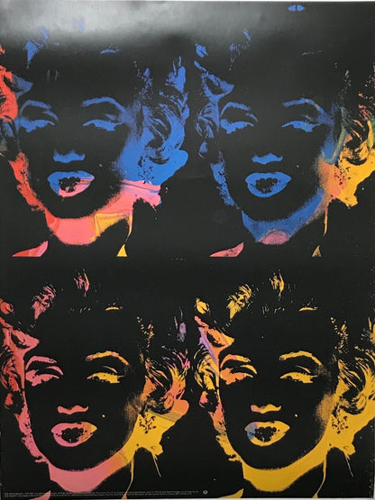 1993 Andy Warhol Montreal Museum of Fine Arts Exhibition Poster 4 Marilyns