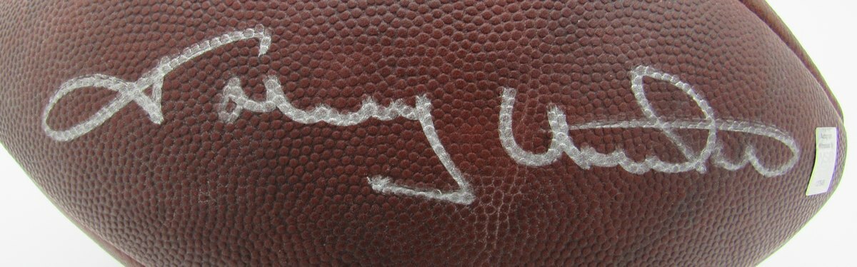 Johnny Unitas Signed Baltimore Colts Wilson Official Duke Football Jsa 144709