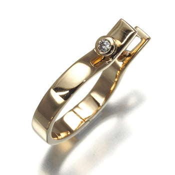 Hirotaka Earring Industria Diamond 0.03Ct Single