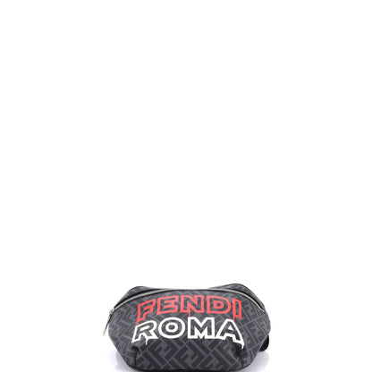 Fendi Ff 1974 Logo Waist Bag Zucca Coated Canvas Medium