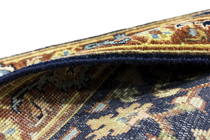 Handmade Heriz Serapi Runner Rug Geometric