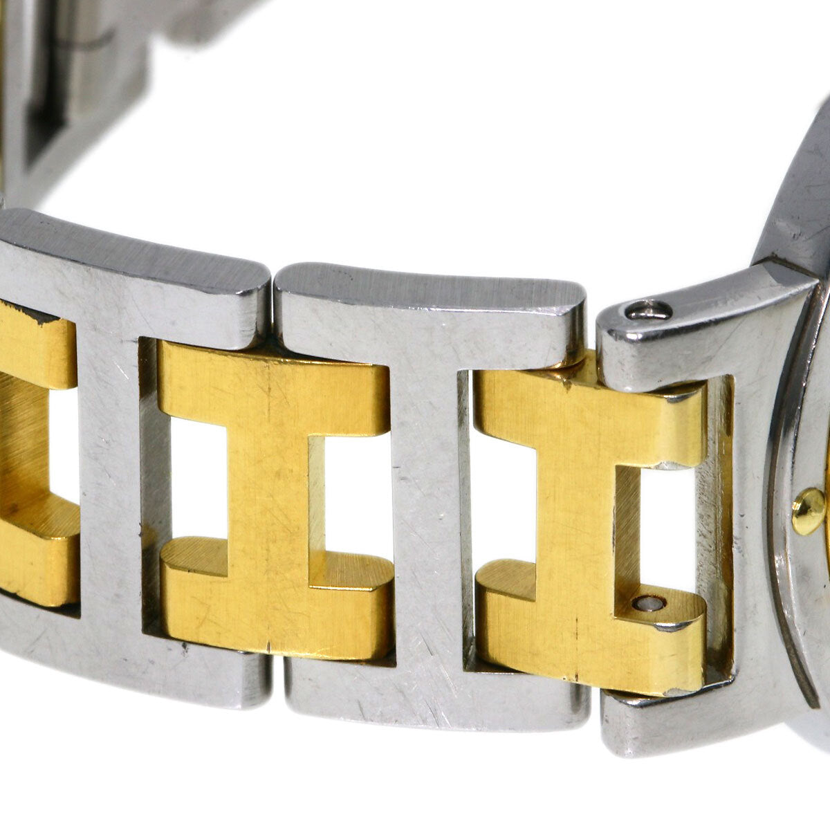 HERMES Clipper Old Belt Watches  Stainless
