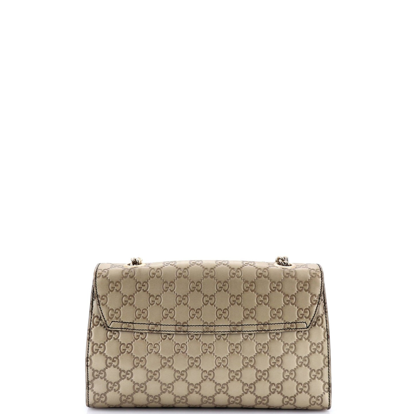 Gucci Emily Chain Flap Bag Guccissima Leather Medium