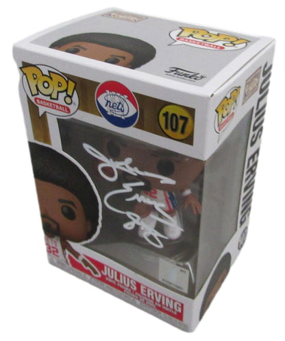 Julius Erving Hof Autographed Funko Pop! Figurine