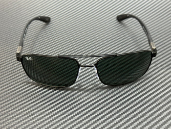 Ray Ban Rb3737 002 71 Black Green Unisex 60 Mm Sunglasses
