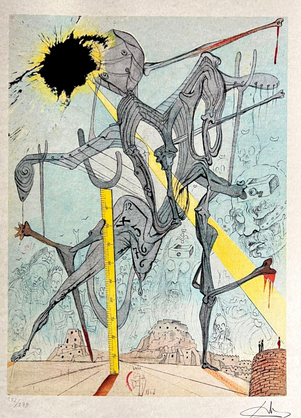 Salvador Dal - Lithograph Coa Signed Op Numbered In Pencil