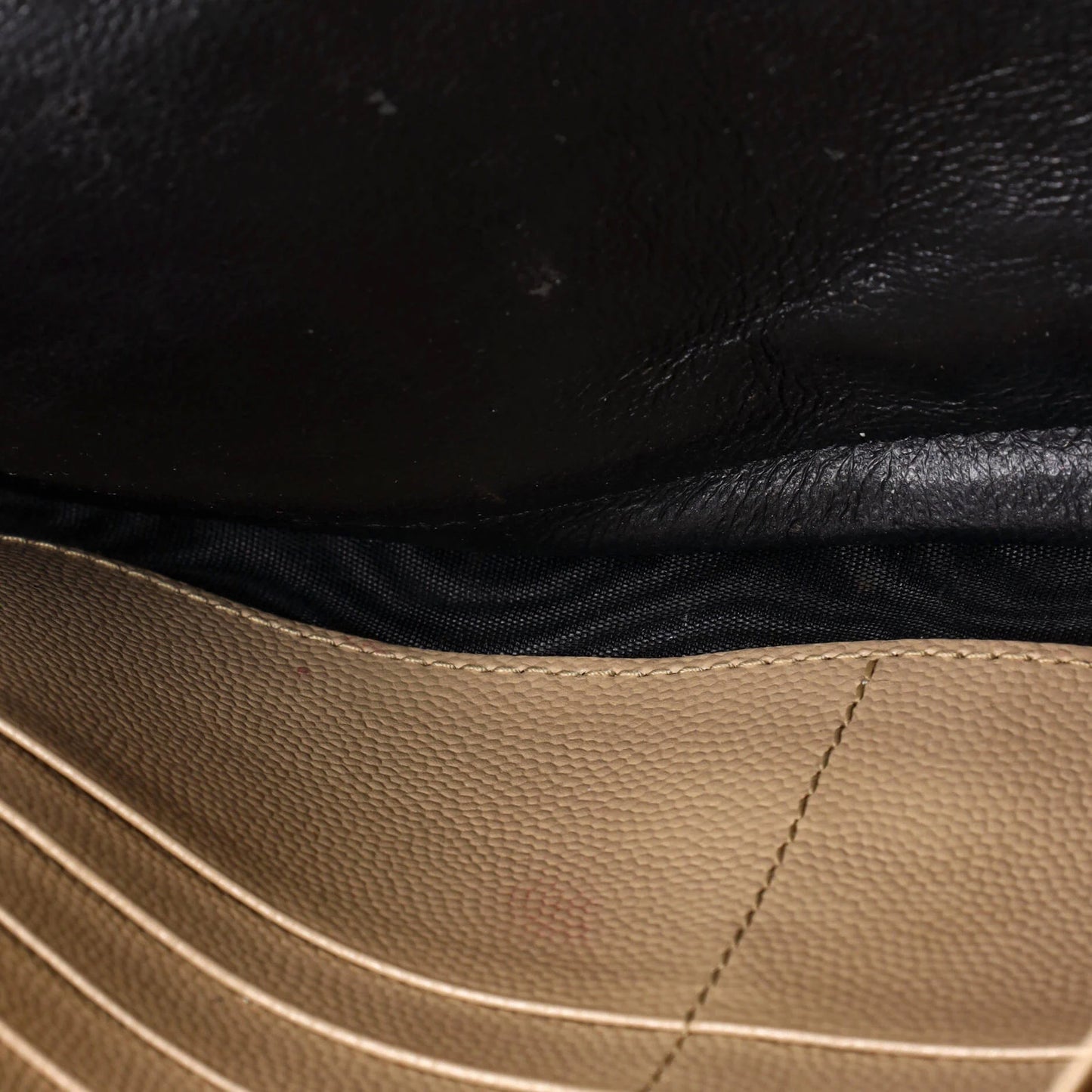 Saint Laurent Classic Monogram Wallet On Chain Matelasse Chevron Leather Medium