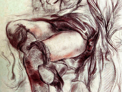 George Grosz Lithograph Coa Signed Op Numbered Stamp (Otto Dix)