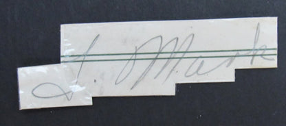 Lou Mark Nc Sate/Brooklyn Dodgers All Pro  D.1961 Signed Cut 150167