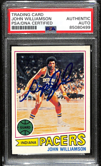 John Williamson Signed 1977 Topps Card #44