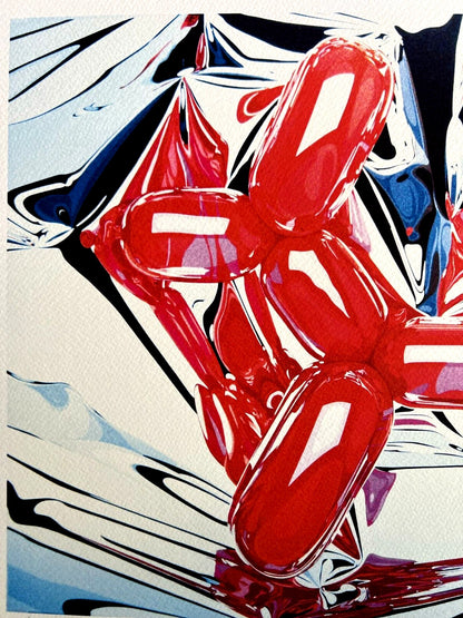 Jeff Koons Lithograph Mori Museum Coa Limited Edition Numbered 200Ex