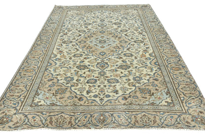 Hand-Knotted Semi-Antique Oriental Rug Muted