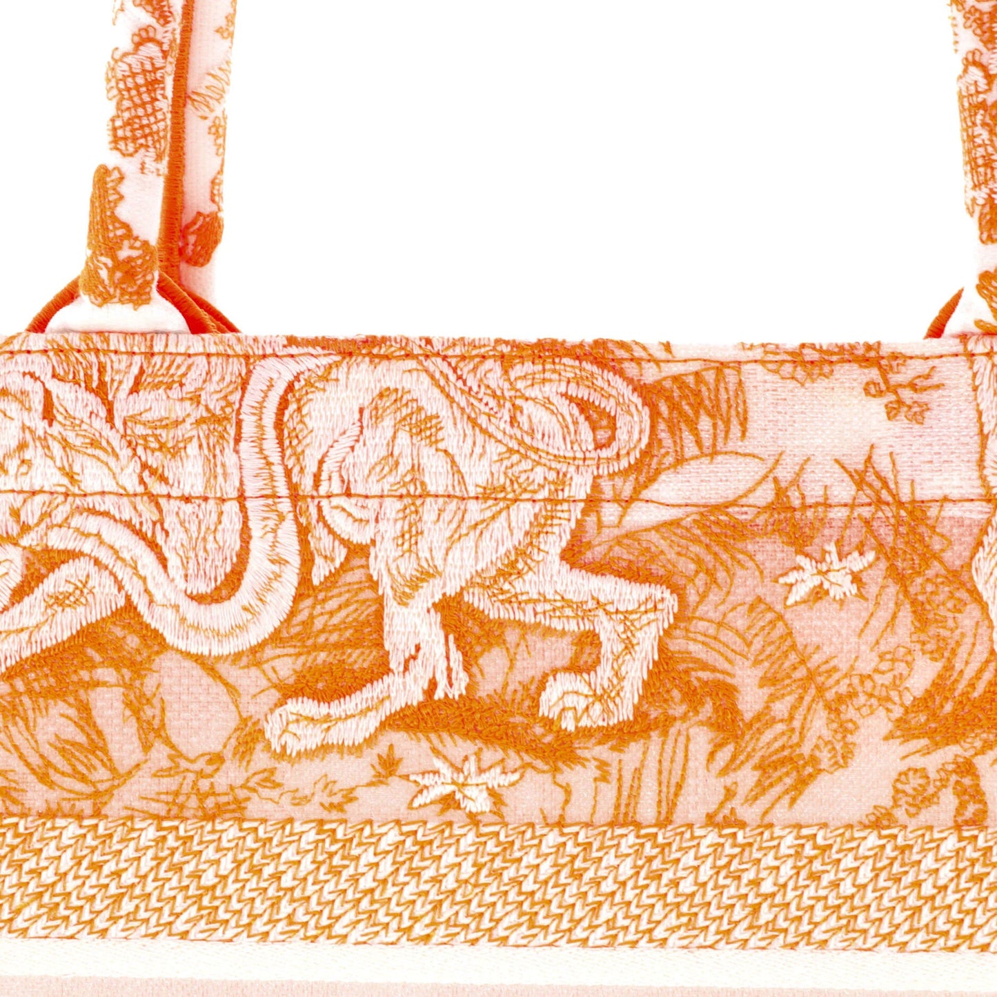 Medium Christian Dior Book Tote Embroidered Canvas