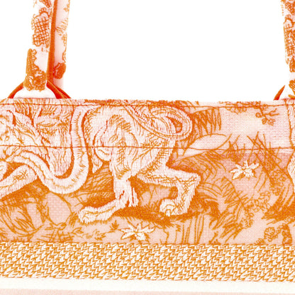 Medium Christian Dior Book Tote Embroidered Canvas