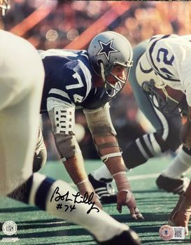 Bob Lilly Autographed 8X10 Footballo Photo