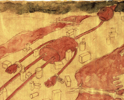 Tom Otterness Nine-Eleven Signed " Offset Lithograph