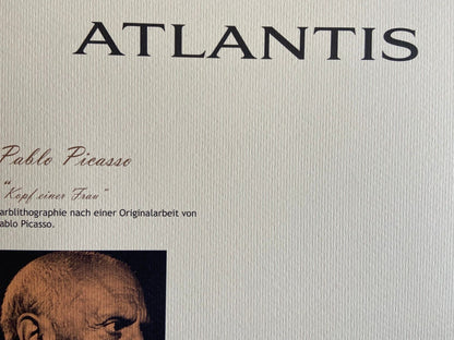 Pablo Picasso Lithograph Handmade Coa Signed In