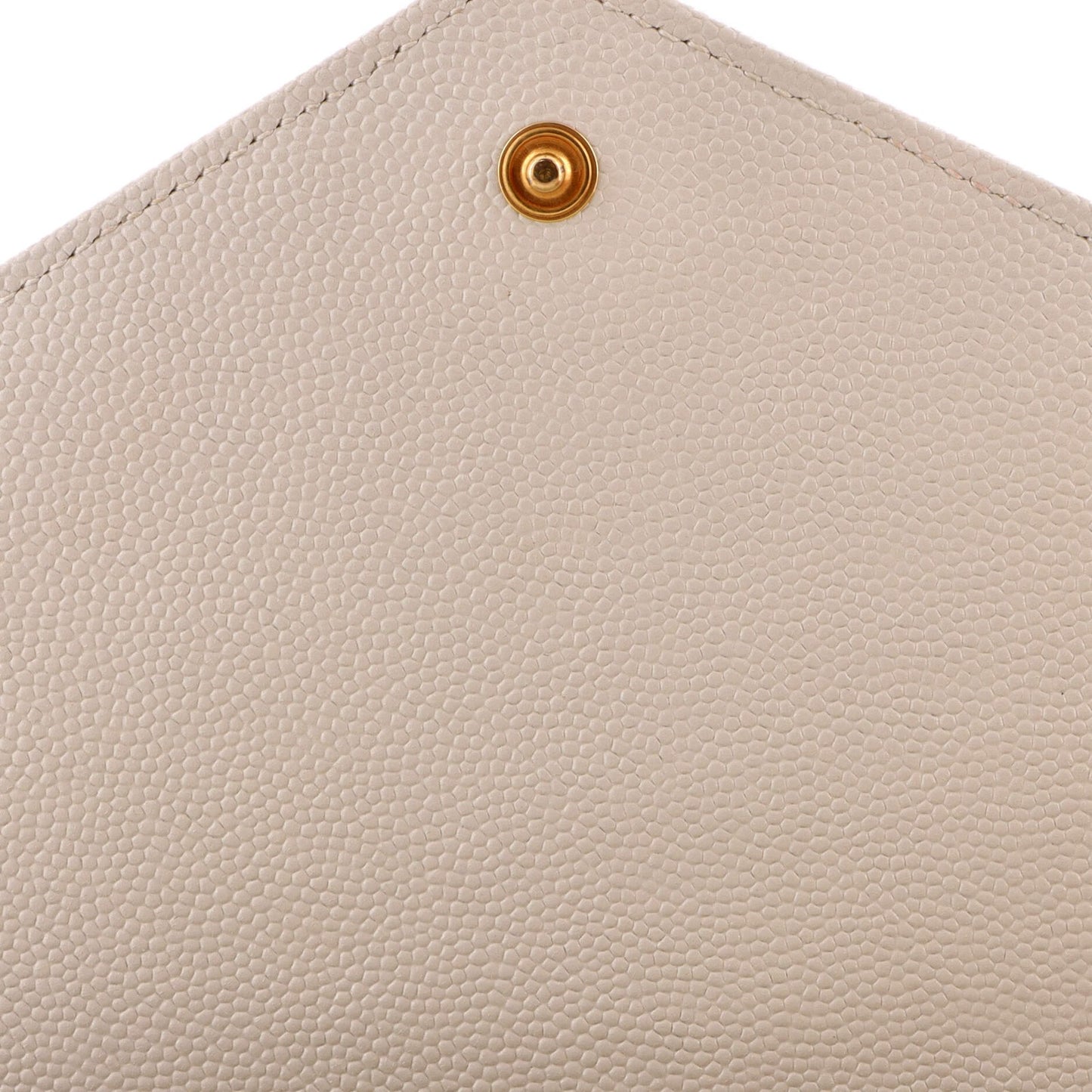 Saint Laurent Classic Monogram Envelope Wristlet Clutch Mixed Matelasse Leather