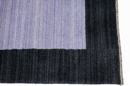 Modern Gabbeh Wool Area Rug Oriental 4X6 Ft